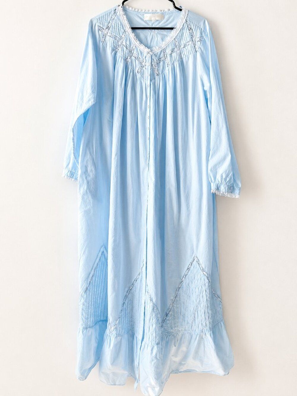 Eileen West Blue Sleepwear Cotton Lawn Long Sleeve Traditional XL